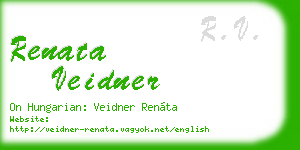 renata veidner business card